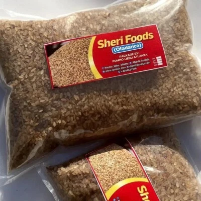 Arroz Ofada Abeokuta nigeriano  Foto 1 de 2