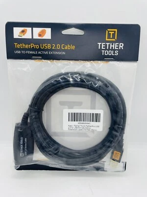 Tether Tools TetherPro USB 2.0 Active Extension Cable | 16', Black - Image 1 of 4