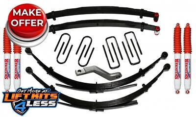 Kit de elevación Skyjacker 2,5" con amortiguadores nitro para 1969-1972 GM K10/K15/K/K25 Suburban Foto 1 de 3