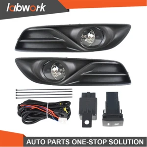 Labwor Fog Lights For 2013-2015 Nissan Sentra Clear Lens+Switch Clear Glass Kit - Picture 1 of 15