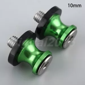10mm CNC Swingarm Spools Paddock Stand Sliders for Kawasaki Ninja ZX-7 1993 1994 - Picture 1 of 4