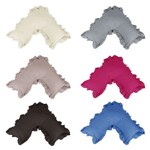 Cotton Polyester V Boomerang Shape Ruffled Pillowcase by Artex - Picture 1 of 8