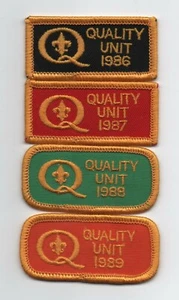 1986-1989 Quality Unit Strips Lot of 4, Clear Plastic Backing, Mint! - Picture 1 of 1