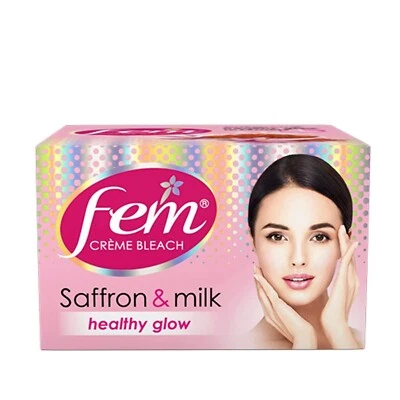 Fem Fairness Naturals SAFFRON Creme Bleach Healthy Fair Skin No amonia added-24g - Image 1 of 4