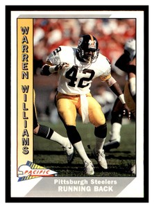 1991 Pacific #435 WARREN WILLIAMS Pittsburgh Steelers ~C4C