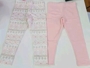 2x ISAAC MIZRAHI KIDS GIRLS COZY LINING LEGGINGS PANTS SIZE S SMALL  5/6 YEARS - Picture 1 of 5