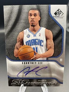 Tarjeta automática Courtney Lee 2009-10 Upper Deck SP juego usada significado - Imagen 1 de 2