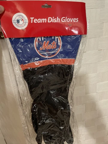 MLB New York Mets Rubber Dish/ Garden Long Gloves Cover
