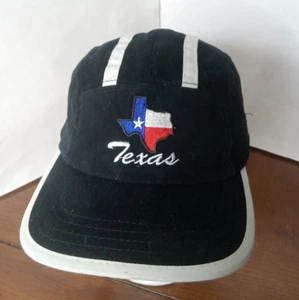 Cappello da baseball nero regolabile Texas State berretto ricamato bandiera del Texas - Foto 1 di 6