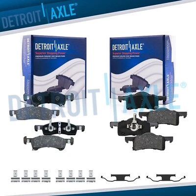 Front & Rear Ceramic Brake Pads w/Clips for 2003 2004-2006 Expedition Navigator - Image 1 of 4