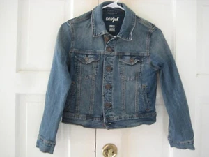 Unisex Kids Blue Jean /Denim Jacket - Cat & Jack Medium Wash Size M 8-10 yrs - Picture 1 of 4