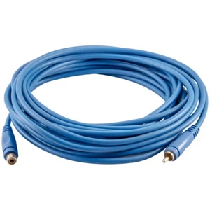 25 Foot Blue RCA Male to RCA Female Audio Extension Cable - AV RCA Extender Cord - Picture 1 of 3