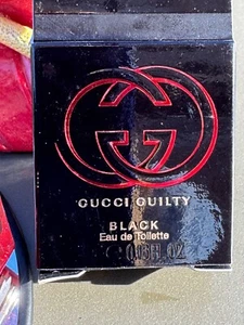 VERY RARE GUCCÏ MINIATURE 🌺 GUCCI GUÏLTŸ. BLACK 🌺 RED BOTTLE - Picture 1 of 7