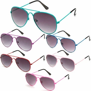 Kids Aviator Sunglasses (Choose your frame color) Unisex - Picture 1 of 6