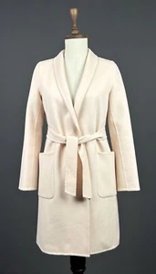 MAX MARA Cuotto Amano Pink Wool Angora Belted Lightweight Coat Size IT 38 US 4 - Picture 1 of 20