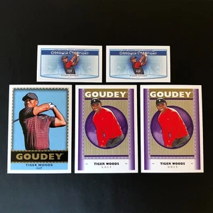 2018 Upper Deck Goodwin Champions Tiger Woods 5 Card Lot Mini & Goudey - Picture 1 of 11