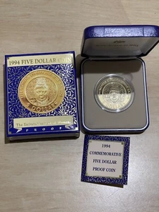 1994 Commemorative Enfranchisement of Women Australia/ 5 Dollar/ Proof Coin - Picture 1 of 3