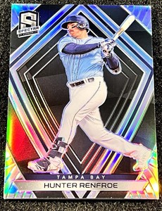 2020 Panini Chronicles Spectra Hunter Renfroe Silver Black Prizm SP #29 TB Rays