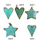 Collection of flat acrylic pendants, Easter decoration for