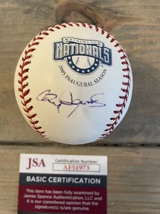ROGER CLEMENS SIGNED AUTOGRAPHED Nationals Inaugural OMLB Selig JSA Auth *2* - Picture 1 of 3