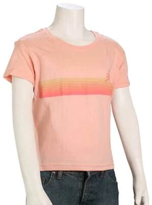 Roxy Girl's Simple Lines T-Shirt - Peach Bud - New - Picture 1 of 1
