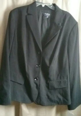 Evan Picone 22W Plus Classic Business Career Blazer Suit Jacket Pockets $94 - Image 1 of 4