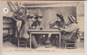 Augergne  Partie de Cartes CPA 27 - Imagen 1 de 2