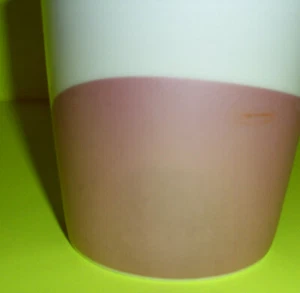 Starbucks  Coffee 2005 Pink White Silver Curve 12 oz. Mug - Picture 1 of 6