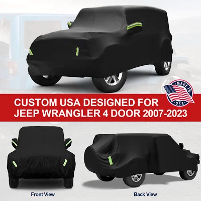 For Jeep Wrangler Outdoor UV Protection Inner Lining Full Car Cover DustProof US Foto 1 de 4