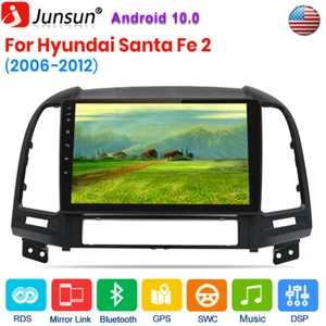 9"2Din Android Car Radio GPS Sat Navi WIFI USB For Hyundai Santa Fe 2 2006-2012 - Picture 1 of 12