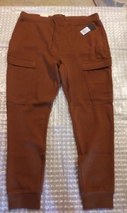 Jogger de uso original talla XL marrón elástico 21"-23" cintura 29" entrepierna unisex - Imagen 1 de 12