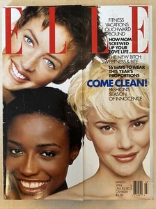 ELLE March 1994 Avalon Lorraine Pascale Jaime Rishar - Picture 1 of 7