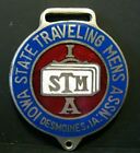 Iowa State Traveling Men's Association ISTMA Logo Pocket Watch Fob Des Moines IA