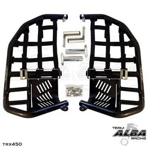TRX 450R Nerf Bars Pro Peg Heel Guard Alba Racing 218 T7 BB - Picture 1 of 2