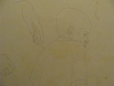  FIRMADO - Dibujo de LOUIS FERON joven costarricense y primer plano -- Años 30/40   Foto 1 de 4