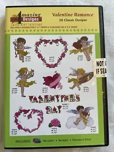 Amazing Designs Stick-CD - Valentinstag Romance 20 klassische Designs - NEU - Bild 1 von 3