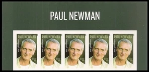 US 5020a Paul Newman imperf NDC header strip 5 MNH 2015 - Picture 1 of 1