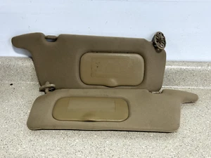2001 - 2005 HONDA CIVIC SUN VISOR DRIVER PASSENGER RH LH Tan Brown OEM - Picture 1 of 5