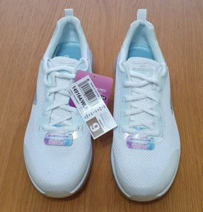 Skechers Skech Air Element 2.0 White Sneakers Womens UK 6 - BNWT - Picture 1 of 12
