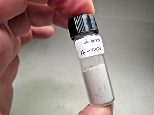 GREAT DEAL! AMAZING AMGALA 001 MARTIAN SHERGOTTITE METEORITE CUTTING DUST! 2 GMS - Picture 1 of 4