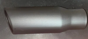 A-KARCK Exhaust Tip 2.5 Inch Inlet 4” Outlet; 12” Long Black Coated... - Picture 1 of 7