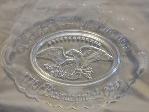 Avon United States of America 1776-1976 Bicentennial Glass Soap Dish Plate Unuse - Picture 1 of 2