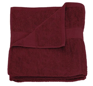 Handtuch bordeaux weinrot 50x100 cm Baumwolle schnelltrocknend Frottee - Bild 1 von 5
