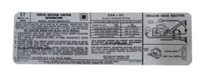 Calcomanía de emisiones para Oldsmobile W-30 Hurst 1975 para transmisión automática - Imagen 1 de 1