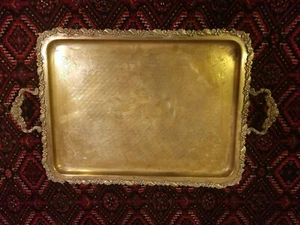 Antikes Tablett Warschau NORBLIN und Co 1875 Maße 21" x 16" - Bild 1 von 12