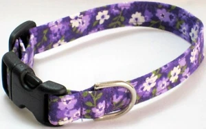 Tiny Flowers/Purple (#257) - Cat, Pomeranian, Poodle, Japanese Chin, Sheltie - Picture 1 of 8