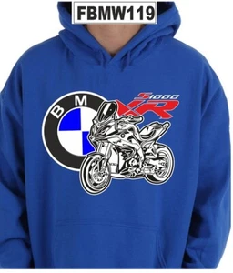Hoodie S1000-XR Blau Blue Hoodie Sweatshirt FBMW119 - Bild 1 von 1