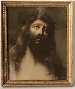 Jesus Crown Of Thorns Religious Print By Lorenzo de Nevers Framed Christian Art - Picture 1 of 6