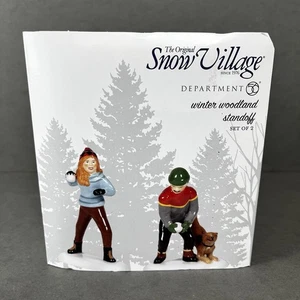 New Department 56 Winter Woodland Standoff Set of 2 - Snow Village - #6005468 - Picture 1 of 7