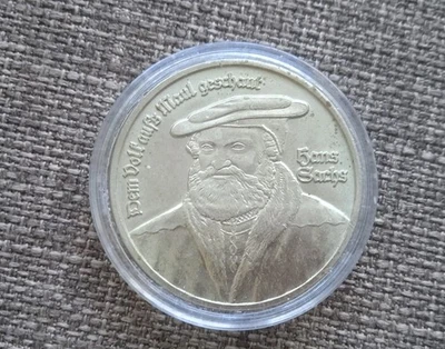 Deutschland Bayern Medaille Bayerische Vereinsbank 1978 - Hans Sachs 1576-1976 - Bild 1 von 3